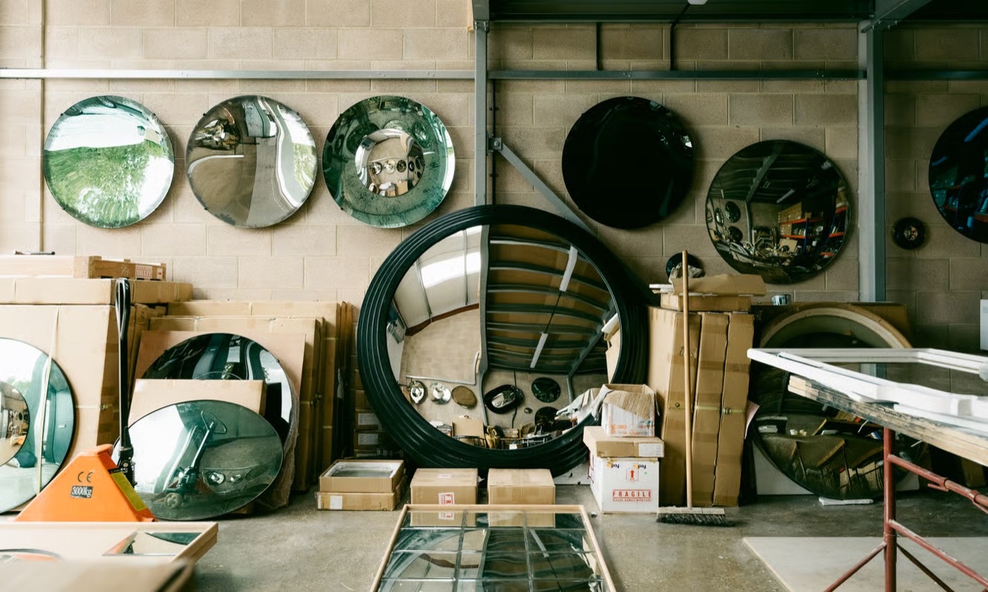 The studio wall